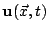 $ \mathbf{u}(\vec{x},t)$