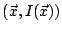 $ (\vec{x}, I(\vec{x}))$